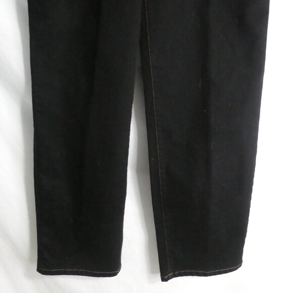 ALIA | size 12 | Black Denim With Contrasting Front and Back Stitching | NWOT - Picture 6 of 16